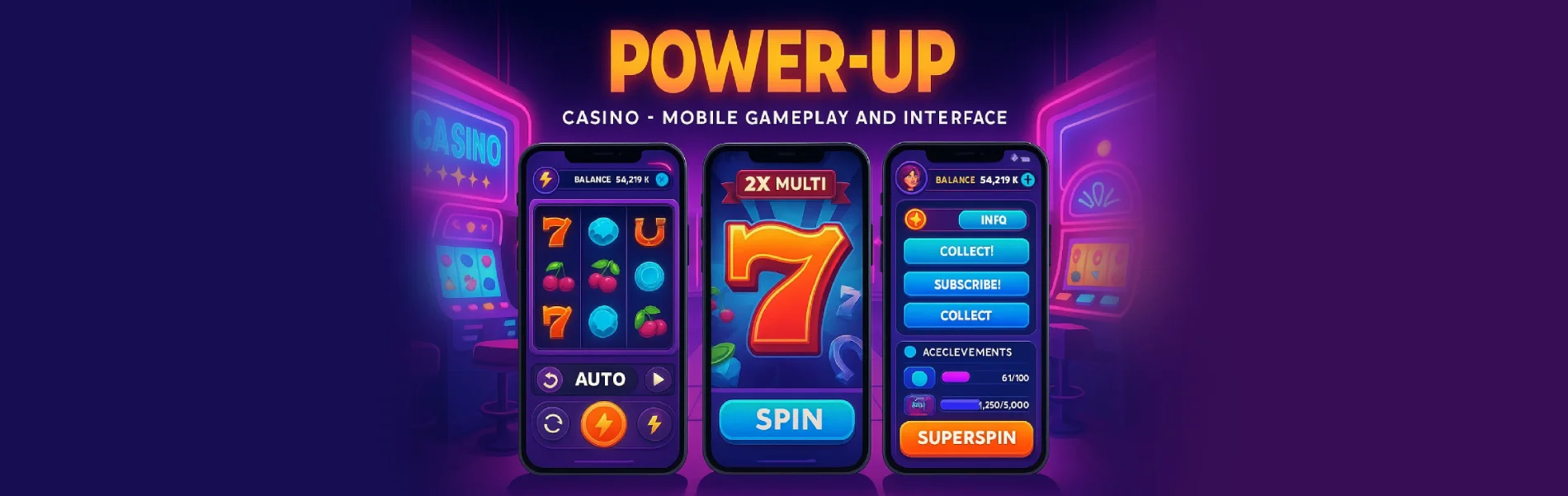 Power UP Mobile Gameplay and Interface